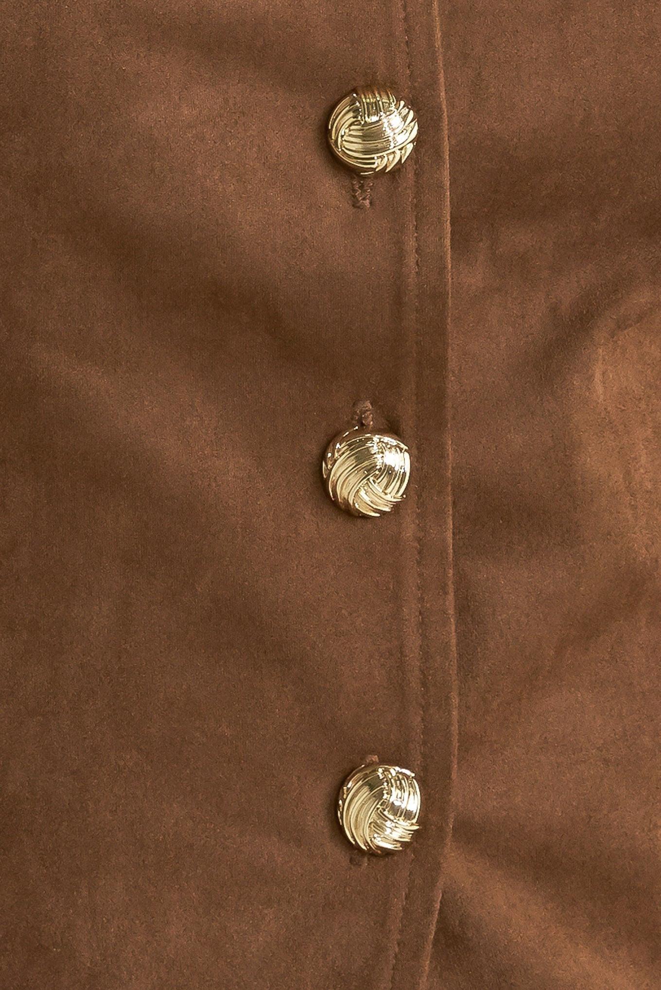 MIDNIGHT MESA STYLE FAUX SUEDE VEST