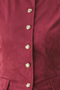 MIDNIGHT MESA STYLE FAUX SUEDE VEST