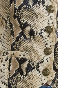 GLAM VENOM FAUX LEATHER VEST