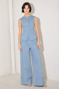 PINSTRIPE PRESTIGE WOVEN VEST