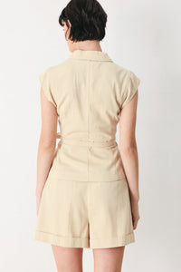 DESERT MINIMAL WOVEN VEST