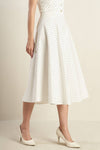 WALK WITH ME WOVEN MIDI SKIRT