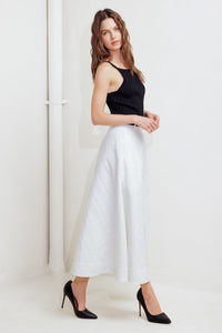 DOWNTOWN EASE WOVEN MIDI SKIRT