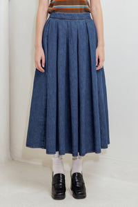 DEAR MOMENT DENIM FULL SKIRT