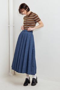 DEAR MOMENT DENIM FULL SKIRT
