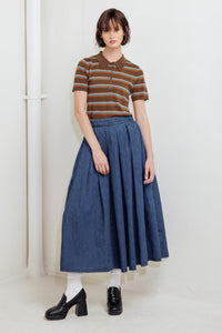 DEAR MOMENT DENIM FULL SKIRT