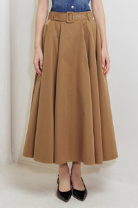 ROUGE ALLURE WOVEN FULL MIDI SKIRT