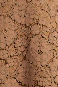 PURELY ROMANTIC WOVEN LACE MIDI SKIRT