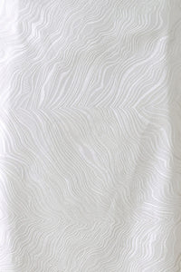 IVORY TEXTURE WHITE WOVEN PENCIL SKIRT