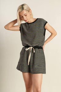 SUNSET COVE STRIP ROMPER