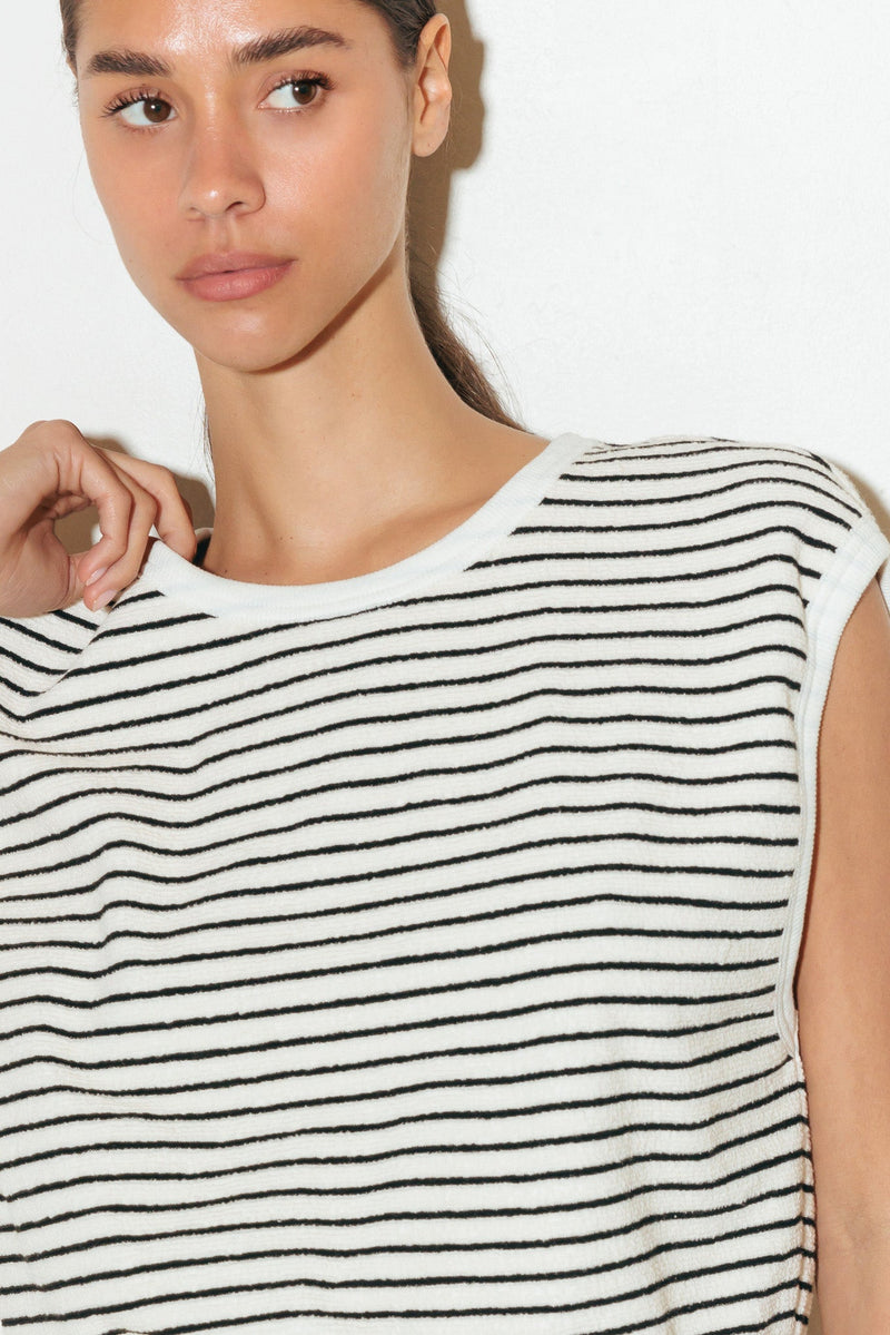 SUNSET COVE STRIP ROMPER