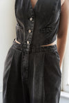 RAIN OR SHINE DENIM JUMPSUIT