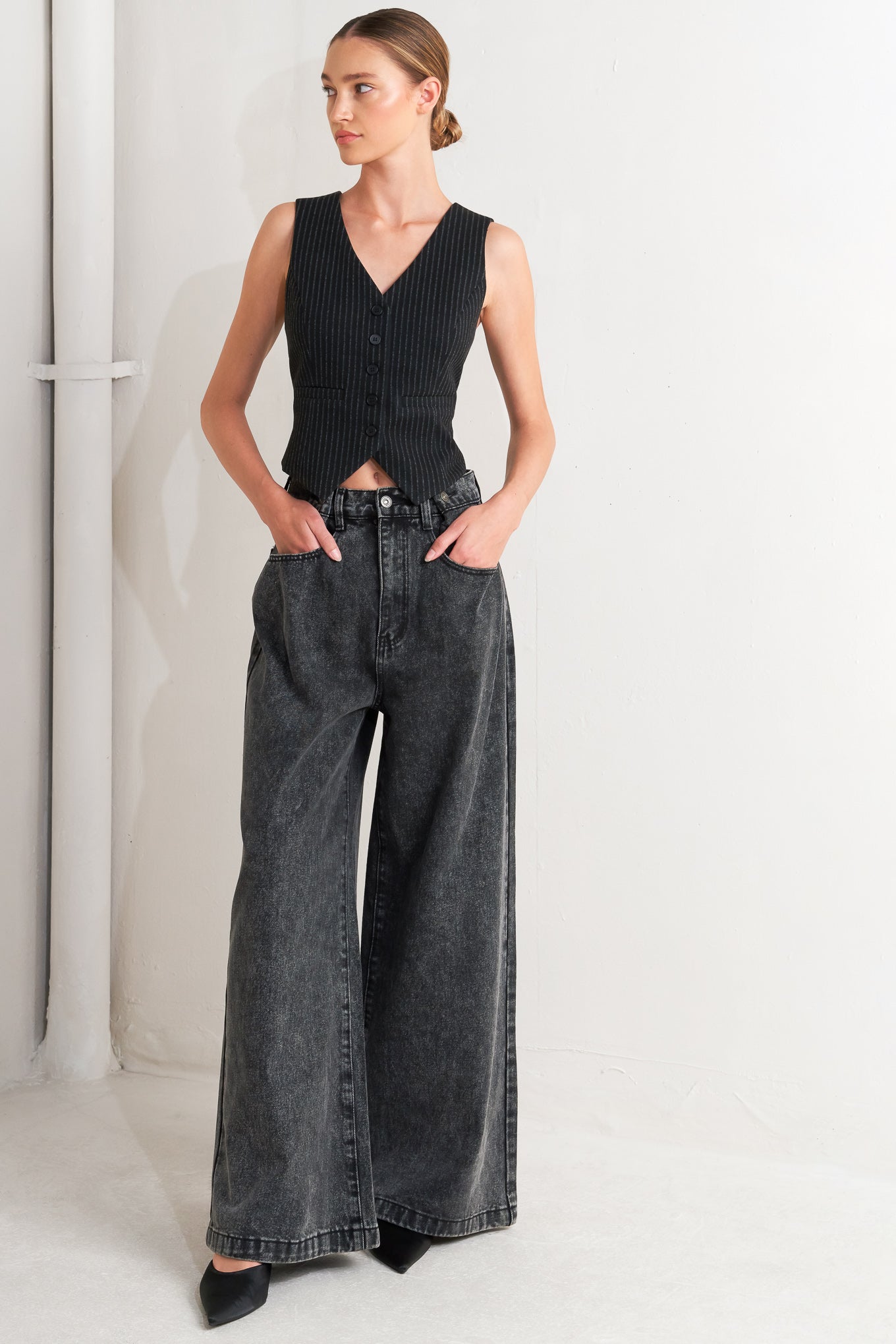 TAKE MY WORD DENIM PANTS