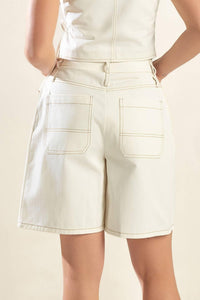 WATCHING THE WIND WOVEN BERMUDA SHORT