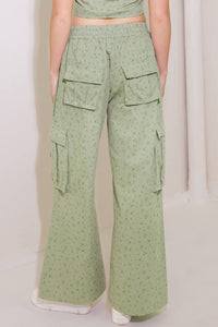 DRIFTING CURRENTS OLIVE WOVEN PANTS