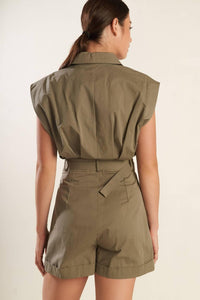 HEART OF A WOMAN WOVEN ROMPER