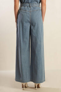 WONDERING WHY LIGHT DENIM PANTS