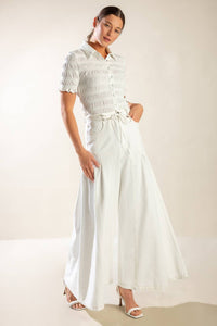 EVERY SUNDAY WHITE WOVEN PANTS