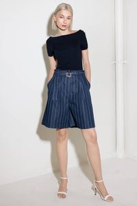 HOLD JOY IN INDIGO WOVEN SHORT