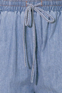 RIVERSIDE SIPS LIGHT INDIGO CHAMBRAY PANTS