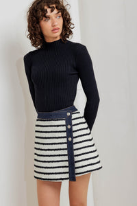 BONJOUR STRIPE WOVEN SKORT