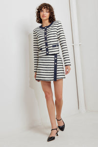 BONJOUR STRIPE WOVEN SKORT