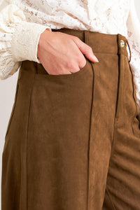 MIDNIGHT MESA STYLE FAUX SUEDE PANTS