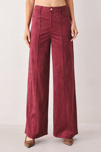 MIDNIGHT MESA STYLE FAUX SUEDE PANTS