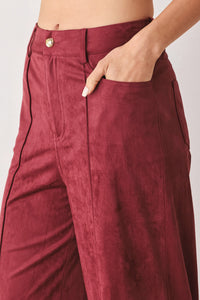 MIDNIGHT MESA STYLE FAUX SUEDE PANTS