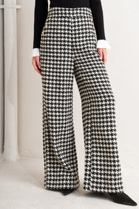 METRO ICON WOVEN HOUNDSTOOTH PANTS