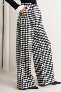 METRO ICON WOVEN HOUNDSTOOTH PANTS