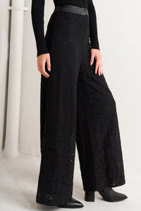 SHADOW GLAM WOVEN LACE PANTS