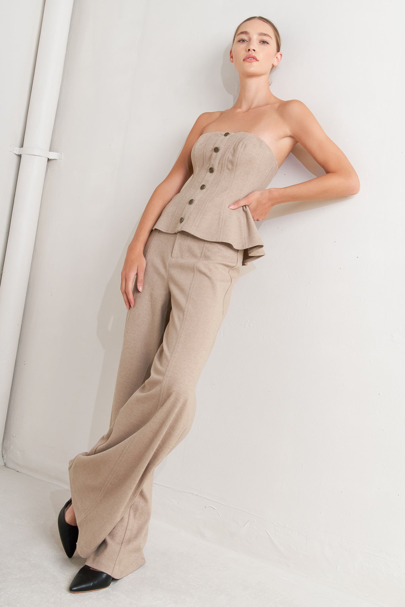 MODERN CORSET MOCHA KNIT PANTS
