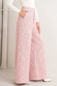 ROSÉ EDGE ENSEMBLE TWEED PANTS