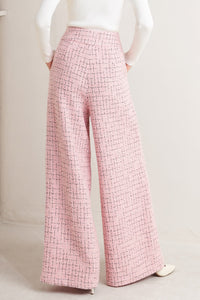 ROSÉ EDGE ENSEMBLE TWEED PANTS