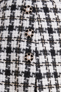 MONA CHECK TWEED SKORT