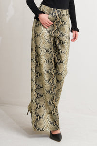 GLAM VENOM FAUX LEATHER PANTS