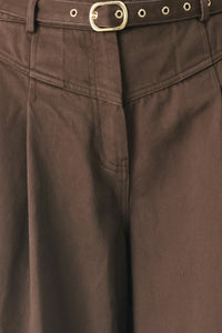 BROWN SUGAR STATEMENT WOVEN PANTS
