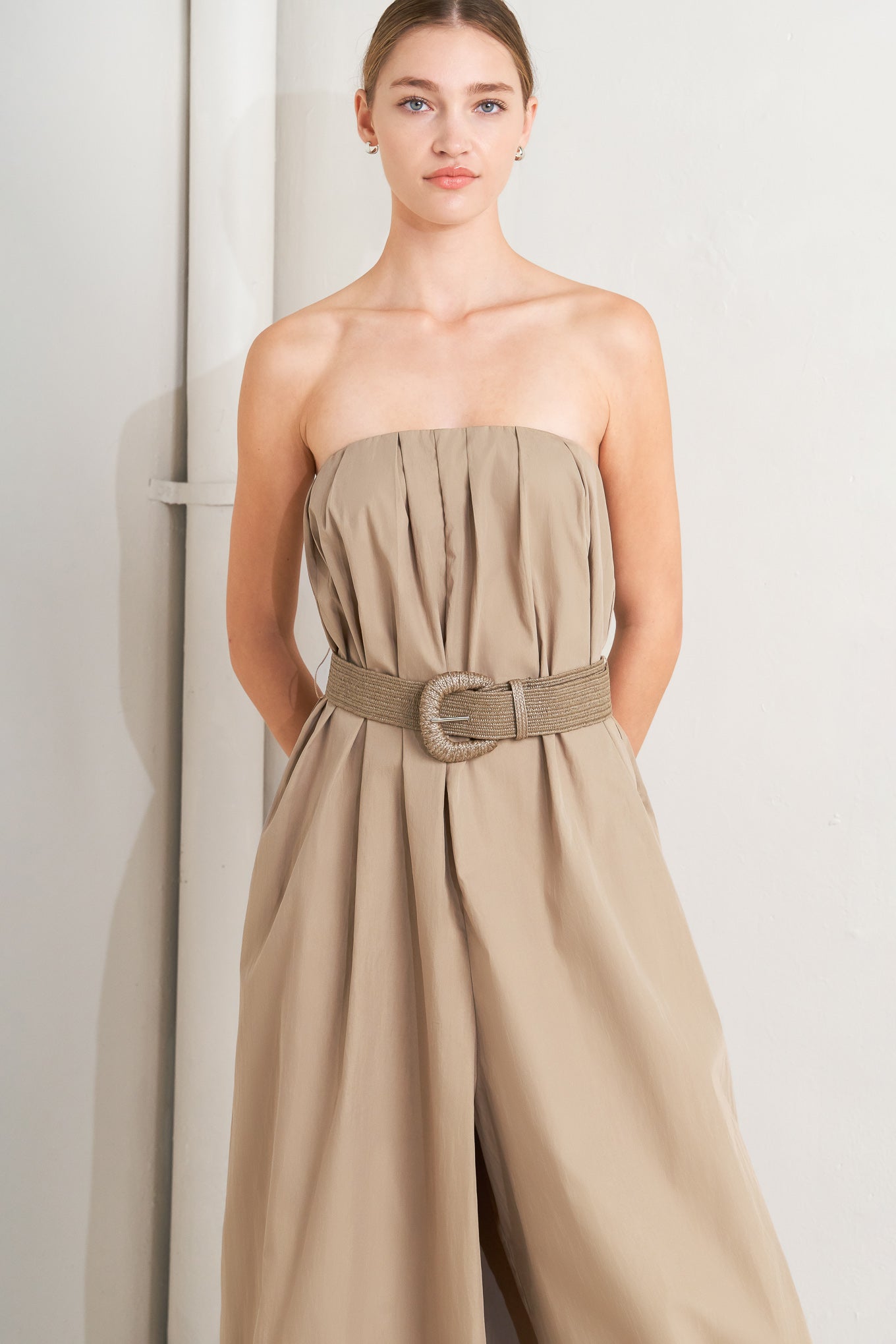 QUIET SENSUALITY WOVEN JUMPSUIT