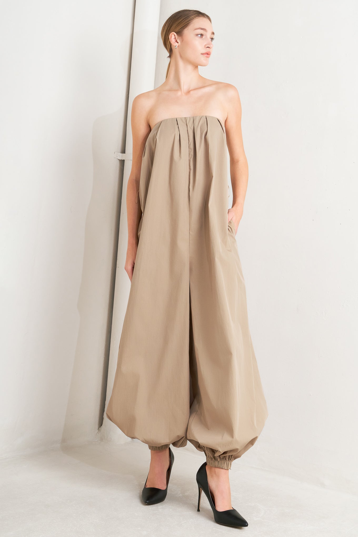QUIET SENSUALITY WOVEN JUMPSUIT