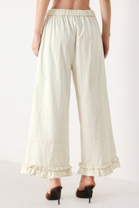 SUNDAY SOFT FLOW WOVEN CULOTTE PANTS