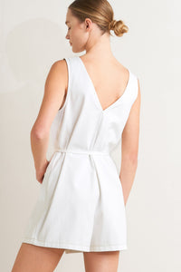 EFFORTLESS ATTRACTION WOVEN ROMPER
