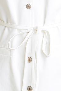 EFFORTLESS ATTRACTION WOVEN ROMPER