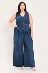 RUNWAY HIT LINE DENIM JUMPSUIT