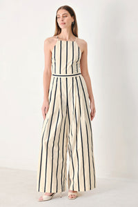 MONACO STRIPE WOVEN JUMPSUIT