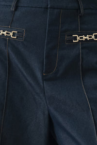 YACHT CLUB WOVEN WIDE LEG PANTS