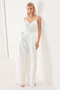 TRUE LOVE LOOK WOVEN JUMPSUIT