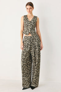 LEOPARD LUXE WOVEN PANTS
