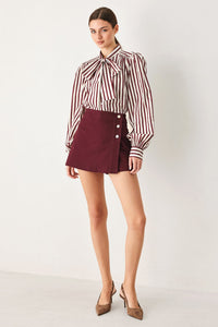 MERLOT RIDGE WOVEN SKORT