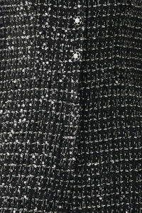 MIDNIGHT TWEED BLACK SEQUIN WIDE-LEG JUMPSUIT